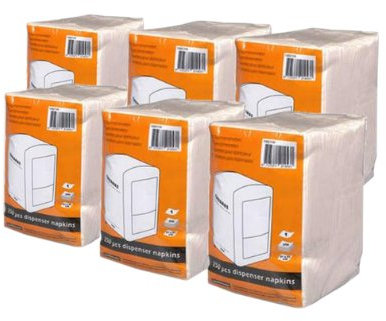 Cabanaz 6 x 250 Servietten für Spender Cabanaz