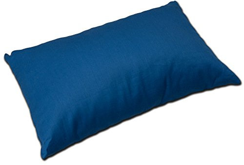 Bio Lavendelkissen 30x20cm, Bio-Bezug enzianblau + Bio Inlett natur/Duftkissen Kräuterkissen