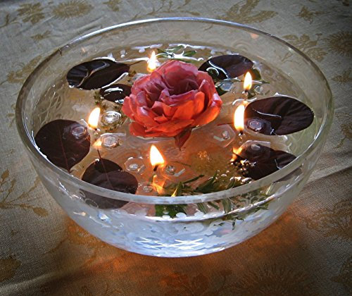 Schwimmlichter Original Öl-Flämmchen (im Geschenkkarton mit Herzchenaufdruck). Inh. 7 St. Schwimmlichter + 1 m Docht Duft,Neutral.