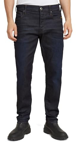 G-STAR RAW 3301 Regular Tapered Jeans 51003 Jeans För Män, Blue (Dk Aged 7209-89), 34W x 36L