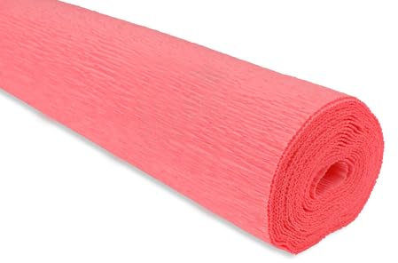 FloristryWarehouse Krepppapierrolle 180g (50 x 250 cm) Coral Pink (Farbton 601)