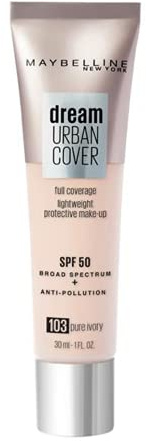 Maybelline Dream Urban Cover SPF50, 103 Pure Ivory, 30 ml (Pack of 1)