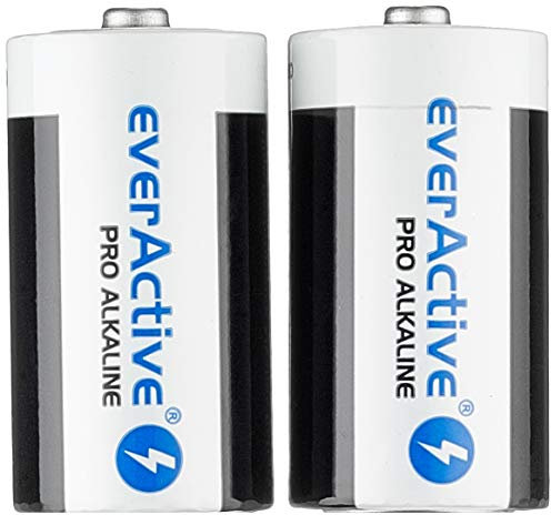 everActive C Batterien 2er Pack, Pro Alkaline, Baby LR14 R14 1.5V, höchster Leistung, 10 Jahre Haltbarkeit, 2 Stück – 1 Blisterkarte LR14/C 2 Stück/ 1 Blister