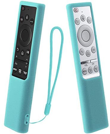 Funda Protectora de Silicona para Samsung Mando a Distancia, BN59-01311G BN59-01311B BN59-01265A BN59-01358B, Funda Mando para Samsung, Antideslizante, A Prueba de Golpes, Lavable (Azul Luminoso)