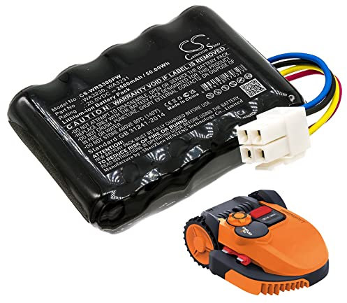 Cameron Sino NEU 2500mAh Ersatz Akku für Worx Landroid S300, S 390m2, S Basic, S300i, S450i, S500i, S700i, WR100SI, WR101SI, WR102SI, WR103SI, WR104SI, WR105SI, WR105SI.1, WR106SI, WR115MI