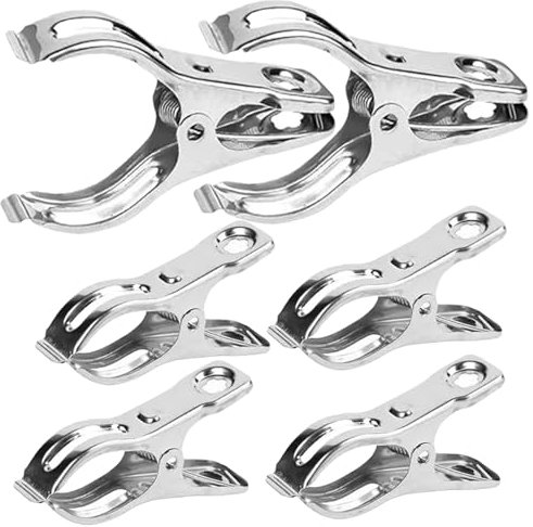 Pinzas de jardín para invernadero, pinzas de jardín para invernadero, pinzas de jardín para jardinería, pinzas de metal con acero inoxidable resistente y fuerte sujeción, redes para plantas Tsuchiya