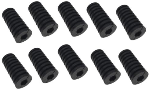Streetparts24 10x Ersatz Schalthebel Gummi Schwarz für Yamaha DT XS XT SR XJ FJ FZ XV Virago YZF R – Passend für 50ccm-1000ccm Motorräder – Hochwertige Gummischützer für komfortables Schalten