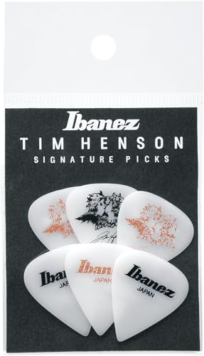 Tim Henson Signature Pick, Teardrop shape, 1.11mm, Polyacetal, Color: Pink and White