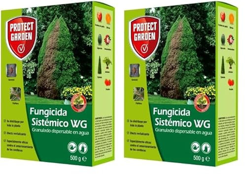 PROTECT GARDEN Fungicida sistémico Aliette WG, ideal para cesped, coníferas y cítricos (Paquete de 2)
