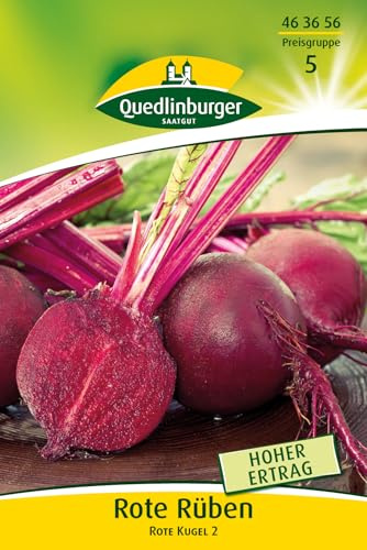 Quedlinburger 463656 Rote Rüben Rote Kugel (30 g) (Rübensamen)