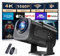 Projector 1080P Full HD, Built-in App Portable Projector WiFi 6 & Bluetooth 5.2 Support,Featuring Auto Keystone Correction,HDMI/USB Connectivity Black