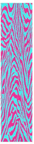 OWFKAY Skateboards Griptape 1PC Sheet Scooter Deck Sand Paper 9 x 33-Pink Blue Tiger