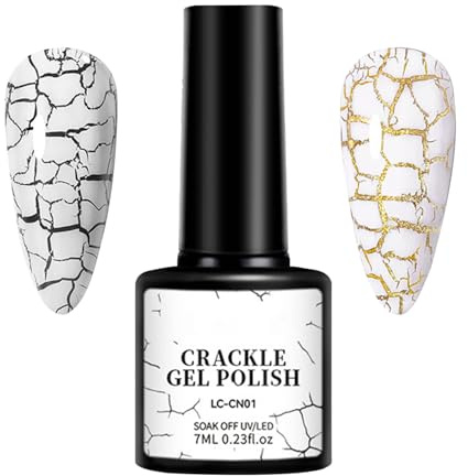 Färskt nagellack, sprakande gelnagellack - nagelpernis gel crackle | 7 ml kvinnors tillbehör, semesterdekorationer, bal bal, dejting,