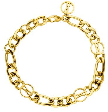 Purelei® Premium Armband (Gold), Damen Armband aus langlebigem Edelstahl, Wasserfester Schmuck mit Anhänger, Länge verstellbar 17-20 cm