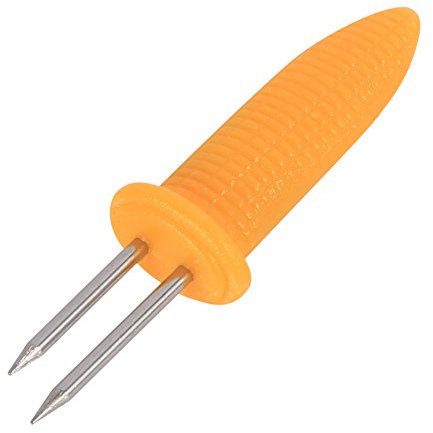 12 x Edelstahl-Grill-Maiskolbenhalter, Spieße, Zacken, Maiskolbenhalter, Grill, neu für Grillen und Grillpartys