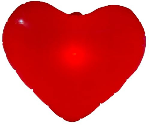 Palloncino a forma di cuore Love, in vinile lampeggiante e luminoso, riutilizzabile, romantico LED decorazione per matrimoni, compleanni, fidanzamenti, feste, festa della mamma e proposta di