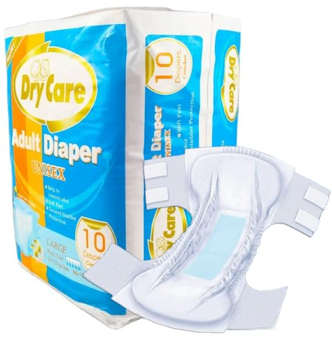 Super Saugfähige Erwachsenen Windeln für Männer und Frauen, Schützt vor nächtlichen Leckagen, Unisex, (XL*10 Stück) (XL(10 Stück))