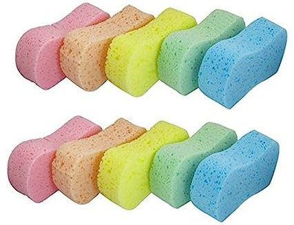 COSMEVIVI 10stücke Knochendesign Waschschwamm Für Autos Mit Hoher Dichte Poröse Autowaschschwämme Zum Waschen Und Polieren Für Autos Fahrräder Und Andere Haushaltsgegenstände Wiederverwendba