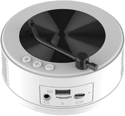 Reproductor de CD, Reproductor de CD portátil y Radio 2 en 1, Reproductor de CD portátil Recargable Retro para Coche/hogar, Compatible con Tarjeta AUX/USB/TF