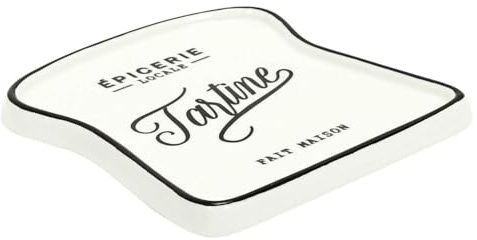 HowHomely | Frukosttallrik Tartine 20 cm – modern keramiktallrik, liten tårttallrik, desserttallrik, serveringstallrik för bröd och snacks