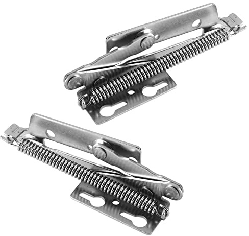 Dioche Bed Box SpCabinet Closet Lift Up Spring Hinges 80° Opening Angle Stainless Steel Hinge for Folding Sofa Bed & Cabinet Doors, Left & Right Included