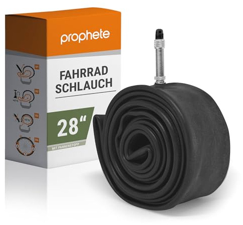 Prophete / 133 Chambre à air 28 x 1,75 x 2 Valve Dunlop Anticrevaison Noir