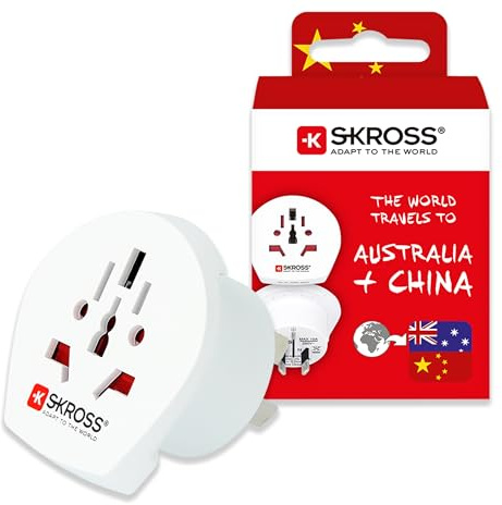 Skross World to Australia - Adaptador de viaje, color blanco