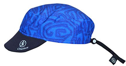 Chaskee Cappellino reversibile Maze con scudo in neoprene (cappello da paravento, UV 80) Blu Taglia unica