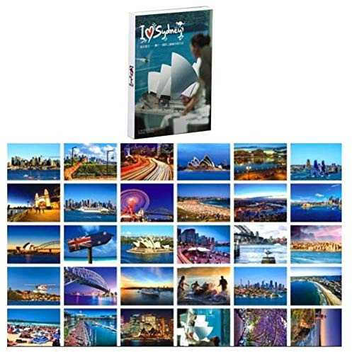 30 PCS 1 Set Sydney, Australia Famosa ciudad Edificio emblemático Lugares de viaje Paisaje Postal Tarjetas de felicitación Regalo Postales en blanco