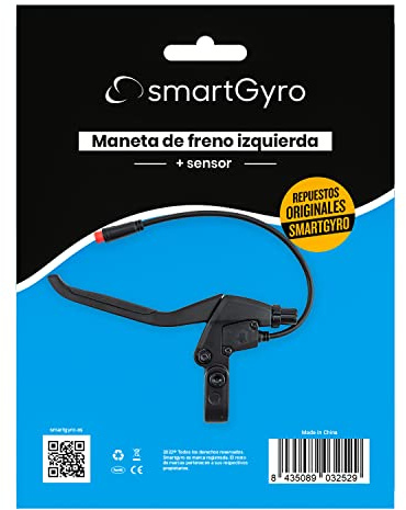 Repuesto Original smartGyro - Maneta de Freno Izquierda + Sensor para los Patinetes Eléctricos Speedway, Rockway y Crossover