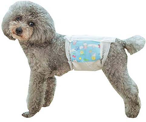 Dog Diapers Male Disposable Super Absorbent Soft Heating Pee Diapers Liners Puppy Diapers Dogs (Large)