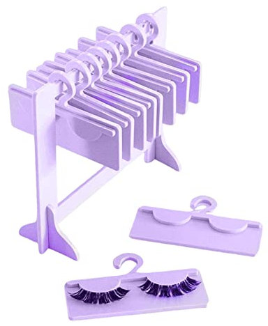 Scatola portaciglia, custodia portaciglia portaciglia con 10 ganci organizer supporto for innesto, scatola portaoggetti for trucco cosmetico for innesto estensione ciglia, contenitore espositore trucc