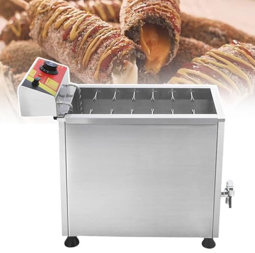 Freidora Comercial De 3000 W, MáQuina Para Hacer Perritos Calientes, Freidora De Palitos De Queso De 25 L, Horno Para Bocadillos, Patatas Fritas Y Salchichas De MaíZ, Parrilla EléCtrica,110V