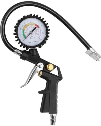 Rakiuty Medidor de Presión Manometro,Medidor de Presión de Neumáticos,Medidor De Presión De Neumáticos De Coche,Manómetro de Presión de Neumáticos,Medidor Presion Neumaticos,product_type