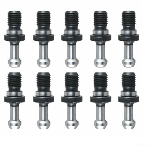 Juego esencial de diez pernos prisioneros CAT40 de alta durabilidad con función antigrietas