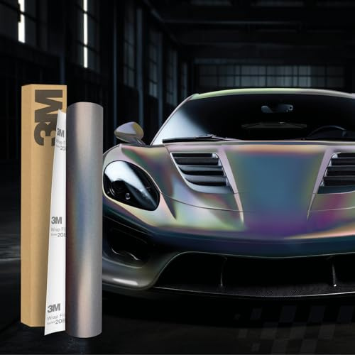 Finest Folia 3M 2080 - Lámina autoadhesiva para coche, moto, barco, protector de pintura 3D con canales de aire para laminar (SP281 psicodélico, 50 x 152 cm)