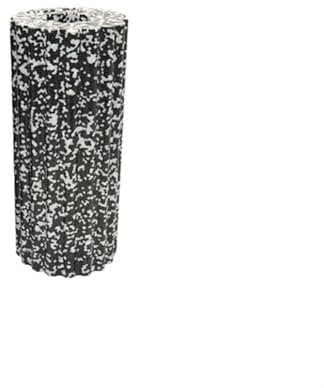 WJIAYAO Massage-Schaumstoffrolle Schaumstoffrolle, Hohlmassage, Pflaume, Yoga-Säule, Fitnessstudio, Übung, Muskelentspannung, Fitnessgeräte, Gleichgewichtstraining(Black-White)