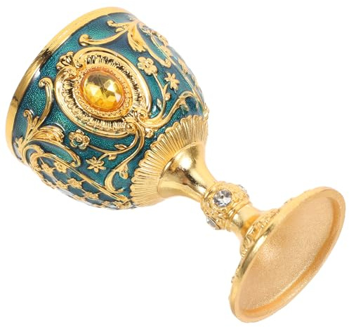 SOIMISS Calice Sacré en Alliage Doré Coupe d'Offrande Vintage Gobelet Décoratif Résistant aux Chocs pour Cocktails et Cérémonies Bol à Eau et Verrerie d'halloween Élégante