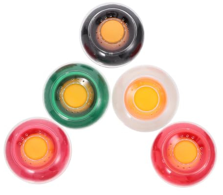Ciieeo 5pcs Finger Moisteners Sponge Pads for Counting Money and Documents, Non-Slip Finger Paper Moistener with Multi-Color Soft Sponges for Office and Bank Use