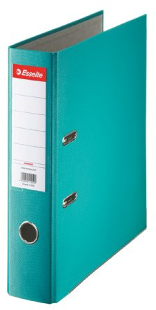 Esselte 11282 Essentials Classeur à levier avec couverture en PP dos 75 mm Turquoise