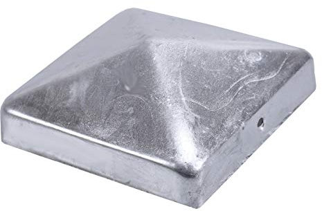 BigDean Pfostenkappe 101x101mm voll verzinkt Pfahl Pfosten Schutzkappe Schutzhaube