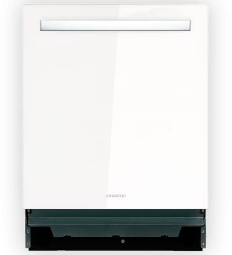 Infiniton Lavavajillas Semi-integrable DIW-G62W (A+++/D, Cristal Blanco, Inverter, 14 Servicios, Función Dual WASH, Control Electronico, Easyplay)