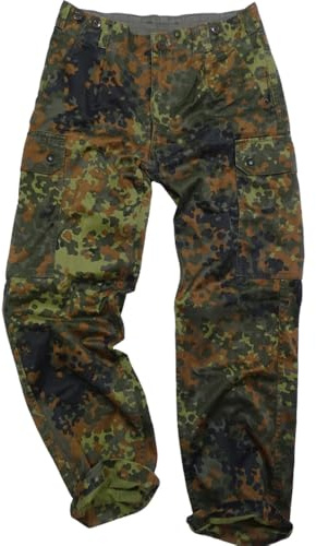 BWuM Original Bundeswehr fältbyxor NY, Fleece kamouflage, 46