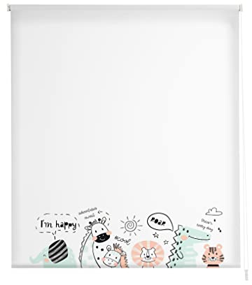 Estoralis Infantiles | Estor Enrollable Diseño Moderno | Translúcido Estampado Digital | Modelo I-2157 | 160 x 180 cm (Ancho/Alto) Tamaño Tela 157 x 175 cm | Estores para Ventanas y Puertas