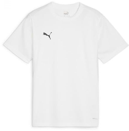 PUMA Unisex Teamgoal Trikot Jr T-Shirt, Puma White-puma Black, 164 EU
