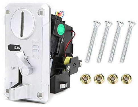 Münzprüfer, Münzprüferbox, Vergleichsabdeckung, CPU-LED-Münzzähler, Sortierer (Silber)