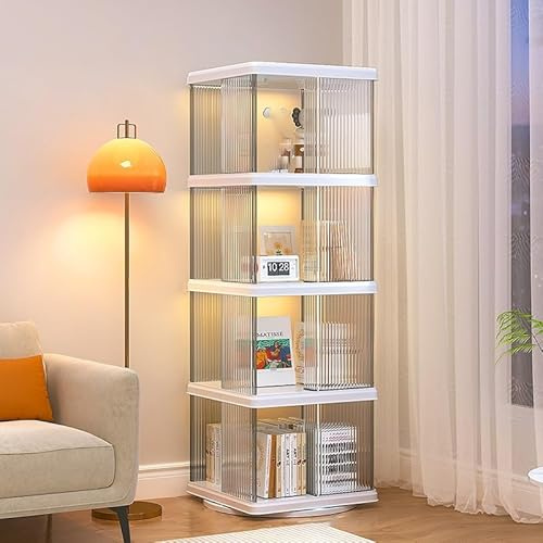 Vetrinette da soggiorno Vetrina Acrilico Espositore Mensole di Immagazzinaggio Con Porta In Vetro Acrilico Vetrina Mensole Angolari Libreria Alta Collezionismo Armadio Espositore