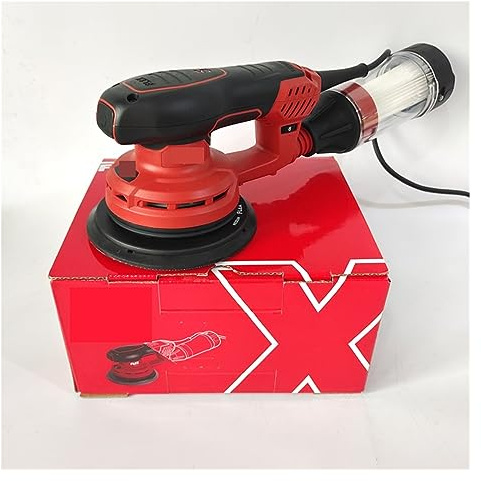 Pulidora Orbital, Lijadora Orbital aleatoria de coche eléctrico 400 W, máquina multifunción for carpintería, pulidora esquinas, lijadoras con cable velocidad Variable(Eccentricity 5mm)