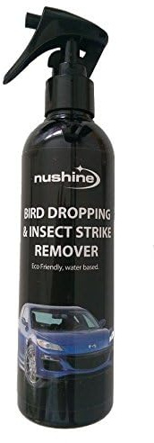 Nushine - Spray per rimozione escrementi di uccelli e insetti, 250 ml
