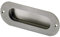 Einlassgriff für Schiebetür, L x H: 120 x 40 mm, Edelstahl gebürstet
